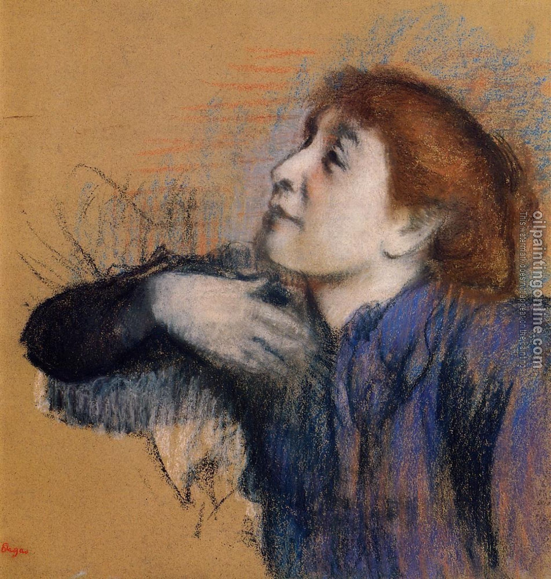 Degas, Edgar - Bust of a Woman